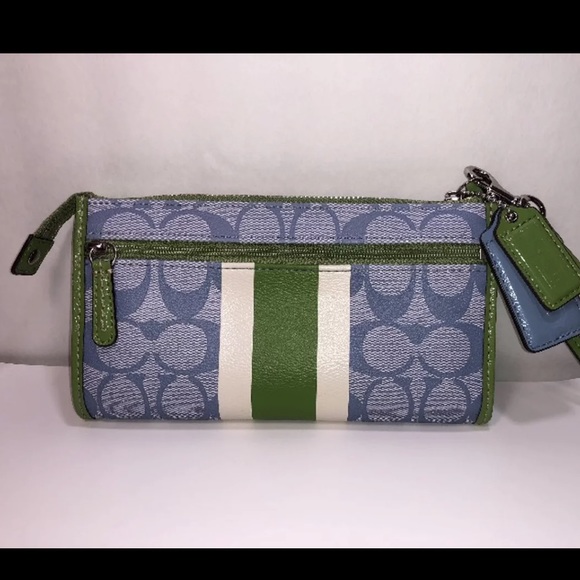 Coach Stripe Wristlet/Wallet - Picture 6 of 8